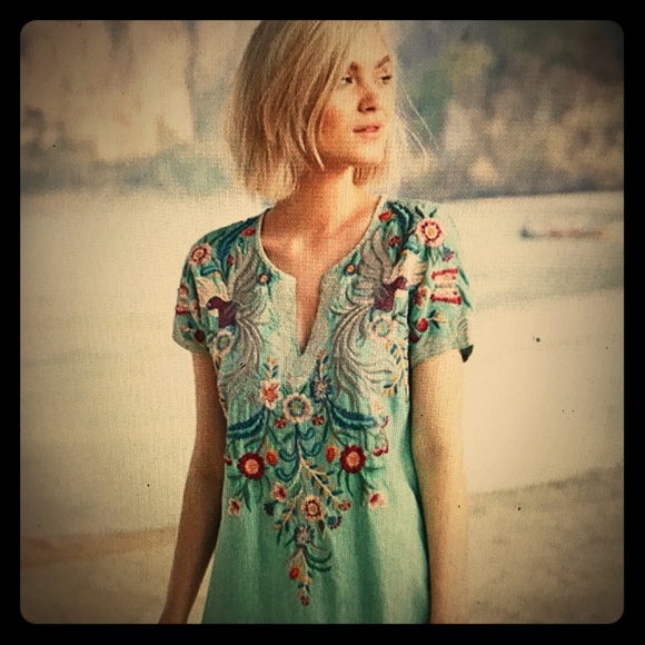 johnny was bisous easy long tunic